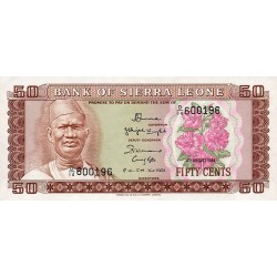 1984 - Sierra Leone Pic  4e   50 Cetns. banknote