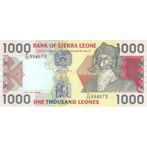 2002 - Sierra Leone Pic  24a  500 Leones banknote  ( Marz)