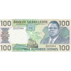 1988 - Sierra Leone Pic  18a   100 Leones banknote