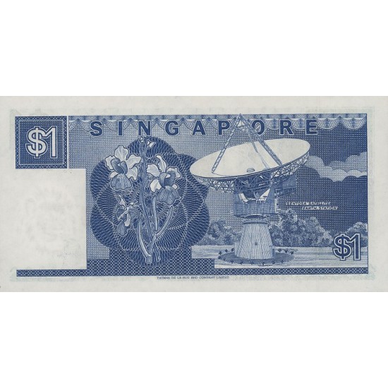 1987 - Singapor Pic 18a 1 Dollar Banknote 1987 - Singapor Pic 18a 1 Dollar Banknote