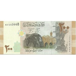 2009 - Syria    Pic  114      200 Pounds banknote