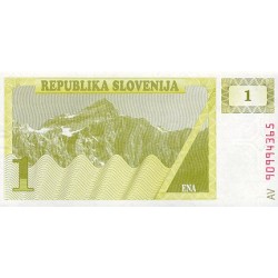 1990 - Eslovenia  Pic  1          billete de  1 Tolar