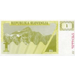 1990 - Slovenia  Pic  1           1 Tolar banknote