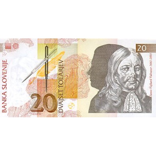 1992 - Slovenia  Pic  12         20 Tolars banknote