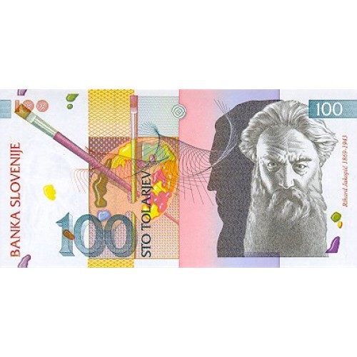 1992 - Eslovenia  Pic  14          billete de  100 Tolars