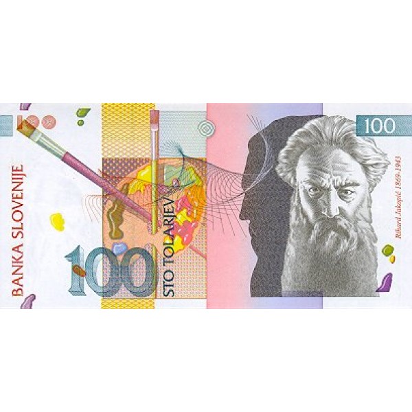 1992 - Slovenia  Pic  14         100 Tolars banknote
