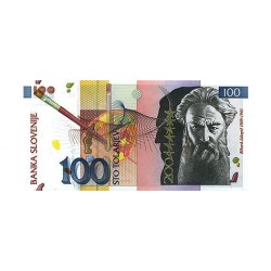 1992 - Eslovenia  Pic  28          billete de  100 Tolarjev