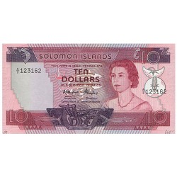 1984 - Salomón Islas P11 Billete de 10 Dólares