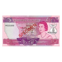 1979 - Solomon Islands  Pic CS 7b          10 Dollars banknote