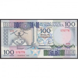 1989 - Somalia  Pic  35d       100 Shillings banknote