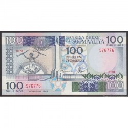 1989 - Somalia  pic  35d billete de 100 Shillings