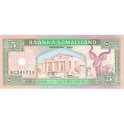 1994 - Somaliandia pic 1 billete de 5 Shillings