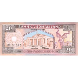 1994 - Somaliandia pic 3 billete de 20 Shillings