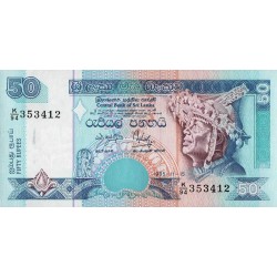 2001 - Sri Lanka Pic  110b  billete de 50 Rupias