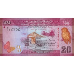 2010 - Sri Lanka PIC 123a billete de 20 Rupias S/C