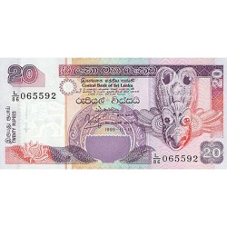 1995 - Sri Lanka PIC 109a billete de 20 Rupias S/C 1995 - Sri Lanka PIC 109a billete de 20 Rupias S/C