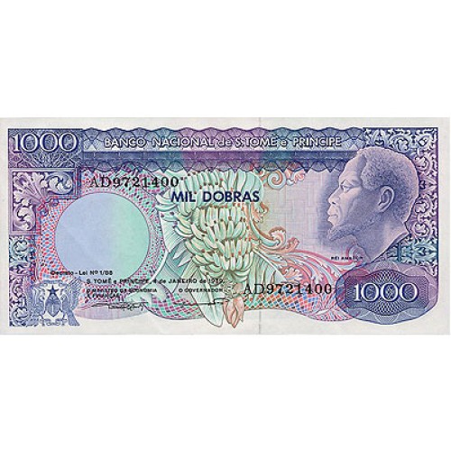 1989 - St. Thomas & Prince  Pic  62        1.000 Dobras banknote