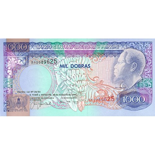 1993 - St. Thomas & Prince  Pic  64        1.000 Dobras banknote