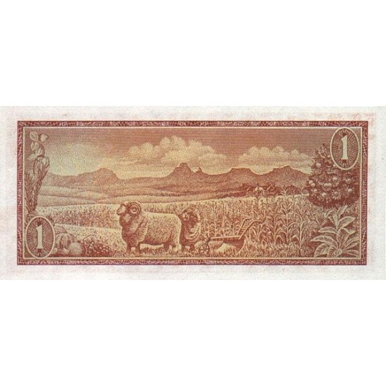 1973 - South Africa Pic 116a 1 Rand banknote 1973 - South Africa Pic 116a 1 Rand banknote