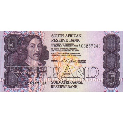 1990 - South Africa  Pic   119c   5 Rand banknote