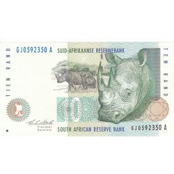 1993 - South Africa  Pic   123a     10 Rand banknote