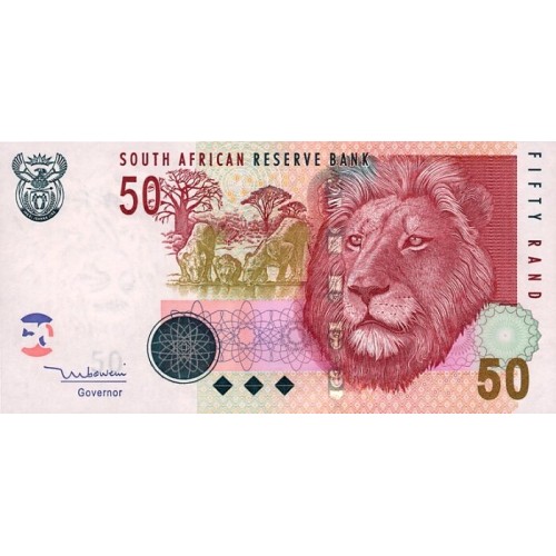 2005 - Sur Africa pic 130a billete de 50 Rand