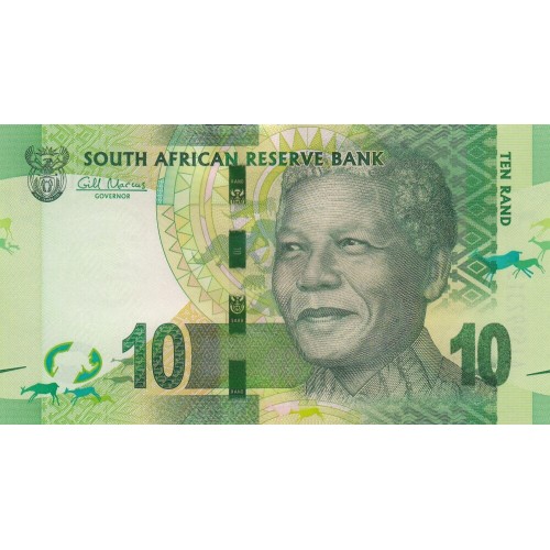 2012 - Sur Africa pic 133 billete de 10 Rand