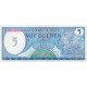 1982 - Suriname P125 5 Gulden banknote 1982 - Suriname P125 5 Gulden banknote