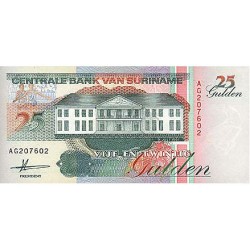 1991 - Suriname 25 Gulden banknote PIC 138a UNC