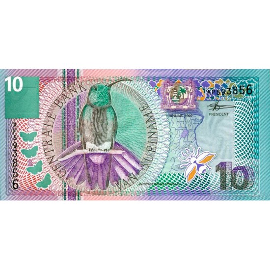 Serie 04 - Suriname 4 Banknotes Serie 04 - Suriname 4 Banknotes
