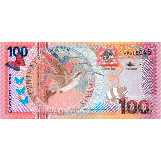 Serie 04 - Suriname 4 Banknotes Serie 04 - Suriname 4 Banknotes