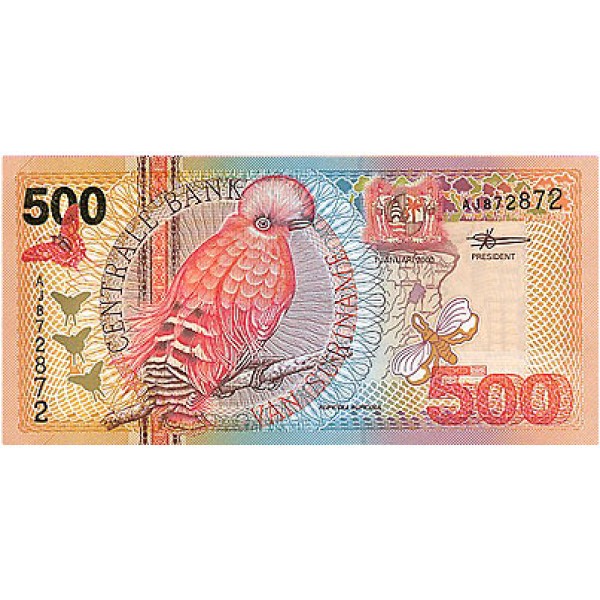 2000 - Suriname P150 500 Gulden banknote