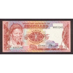 1974 - Swaziland  Pic 1  billete de 1 Lilangeli