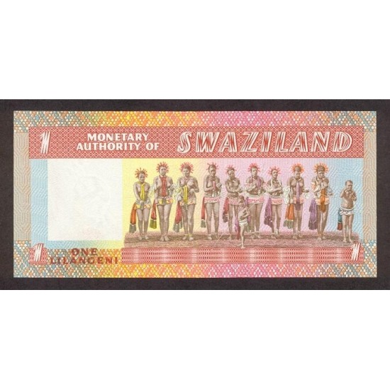 1974 - Swaziland Pic 1 1 Lilangeli banknote 1974 - Swaziland Pic 1 1 Lilangeli banknote