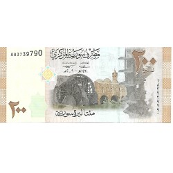 2009 - Syria 200 Pounds banknote PIC 114 UNC