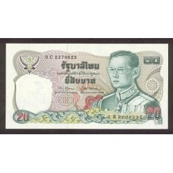 1981 - Tailandia   Pic  88     billete de 20 Bath