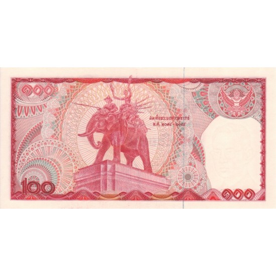 1978 - Thailand Pic 89 100 Bath banknote 1978 - Thailand Pic 89 100 Bath banknote