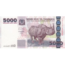 2007 - Tanzania  Pic 38    5000 Shilings  banknote