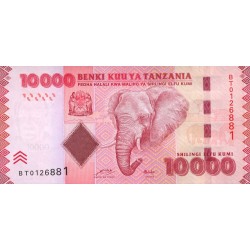 2011 Tanzania pic 44 billete de 10000 Shilings