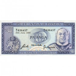 1978 - Tonga P22b CS1 10 Pa´anga banknote