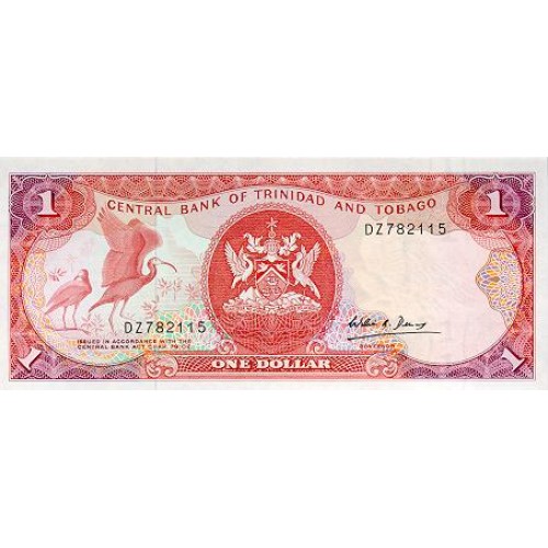 1985 - Trinidad y Tobago  Pic  36c      1 Dollar banknote