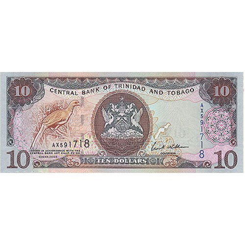 2006 - Trinidad y Tobago PIC 48 billete de 10 Dolares S/C