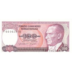 1984 - Turkey   Pic  194a              100 Liras  banknote