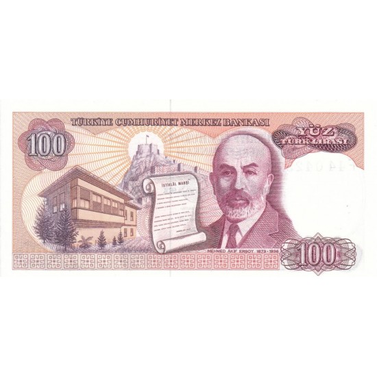1984 - Turkey Pic 194a 100 Liras banknote 1984 - Turkey Pic 194a 100 Liras banknote