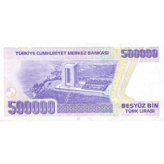 1998 - Turkey Pic 212 500.000 Liras banknote 1998 - Turkey Pic 212 500.000 Liras banknote