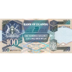 1997 - Uganda PIC 31c   billete de 100 Shillins  