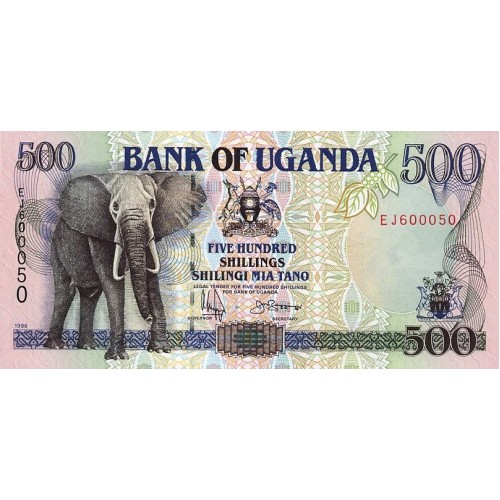 1996 - Uganda 500 Shillins banknote PIC 35a UNC