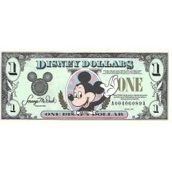 1994 - Estados Unidos Disney billete de 1 Dólar
