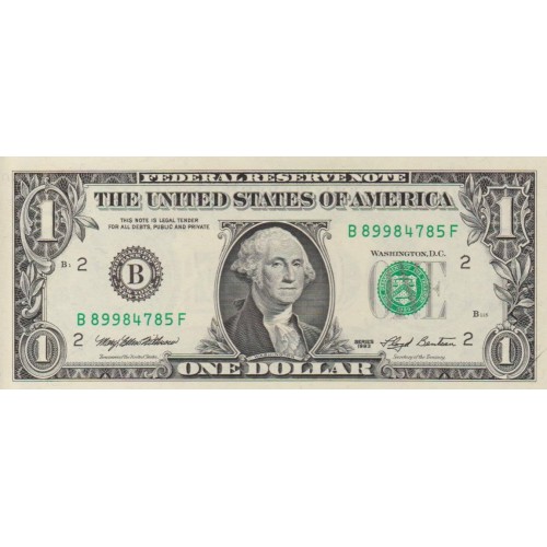1993 - Estados Unidos P490  billete de 1 Dólar