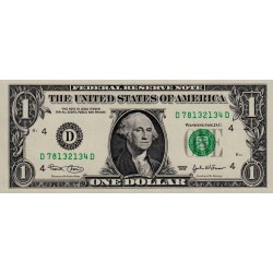 2003 - Estados Unidos P515a D billete de 1 Dólar